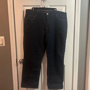 Real tree jeans, flannel lined size 45,30. NWT.